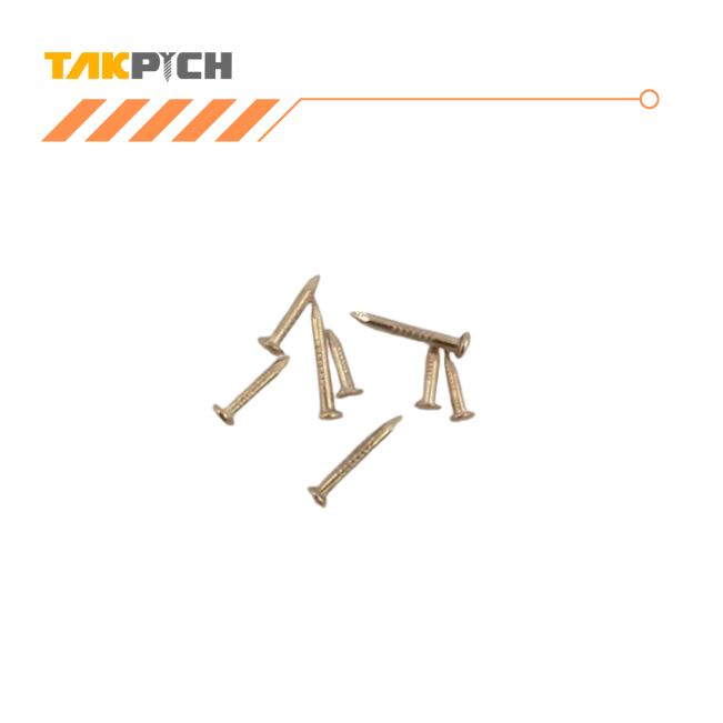 میخ ریز طلایی قطر 1.5 طول 12 میلی‌متر