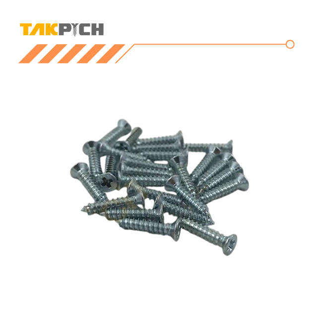 پیچ خودکار سرتخت چهارسو چینی 1*6 (25*3.5)