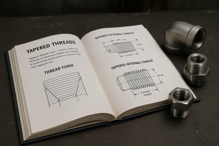 رزوه مخروطی (Tapered Thread) رزوه مخروطی (Tapered Thread)