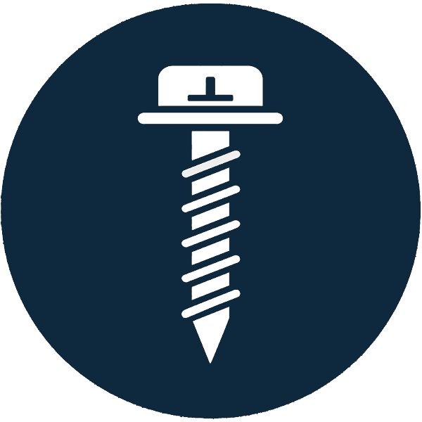 پیچ شیروانی سر‌مته